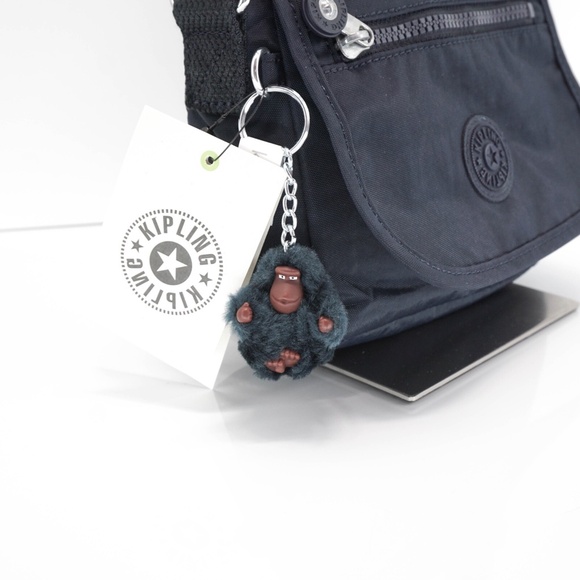 Kipling Sabian Crossbody Mini Shoulder Bag Polyamide AC8280 True Blue Tonal NWT - Picture 9 of 10